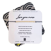 LOVE YOU MORE Morse Code Message Bracelet
