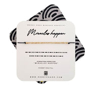 MIRACLES HAPPEN Morse Code Message Bracelet