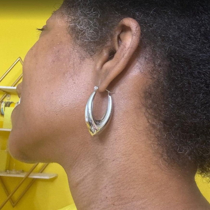 ABUNDANCE Hoop Earrings - Silver