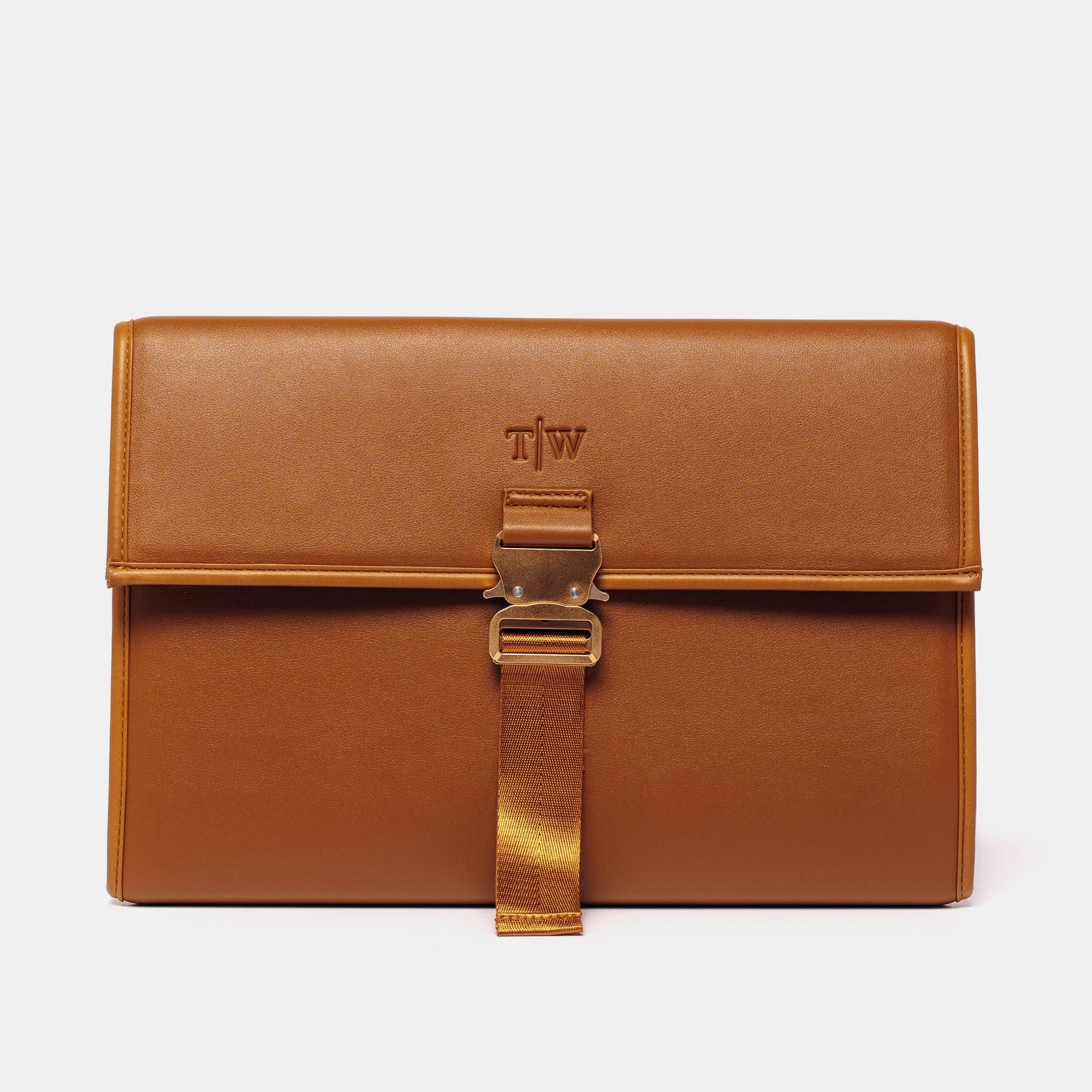 Ginger Brown Laptop Portfolio - T|W Tote Premium Handmade Collection