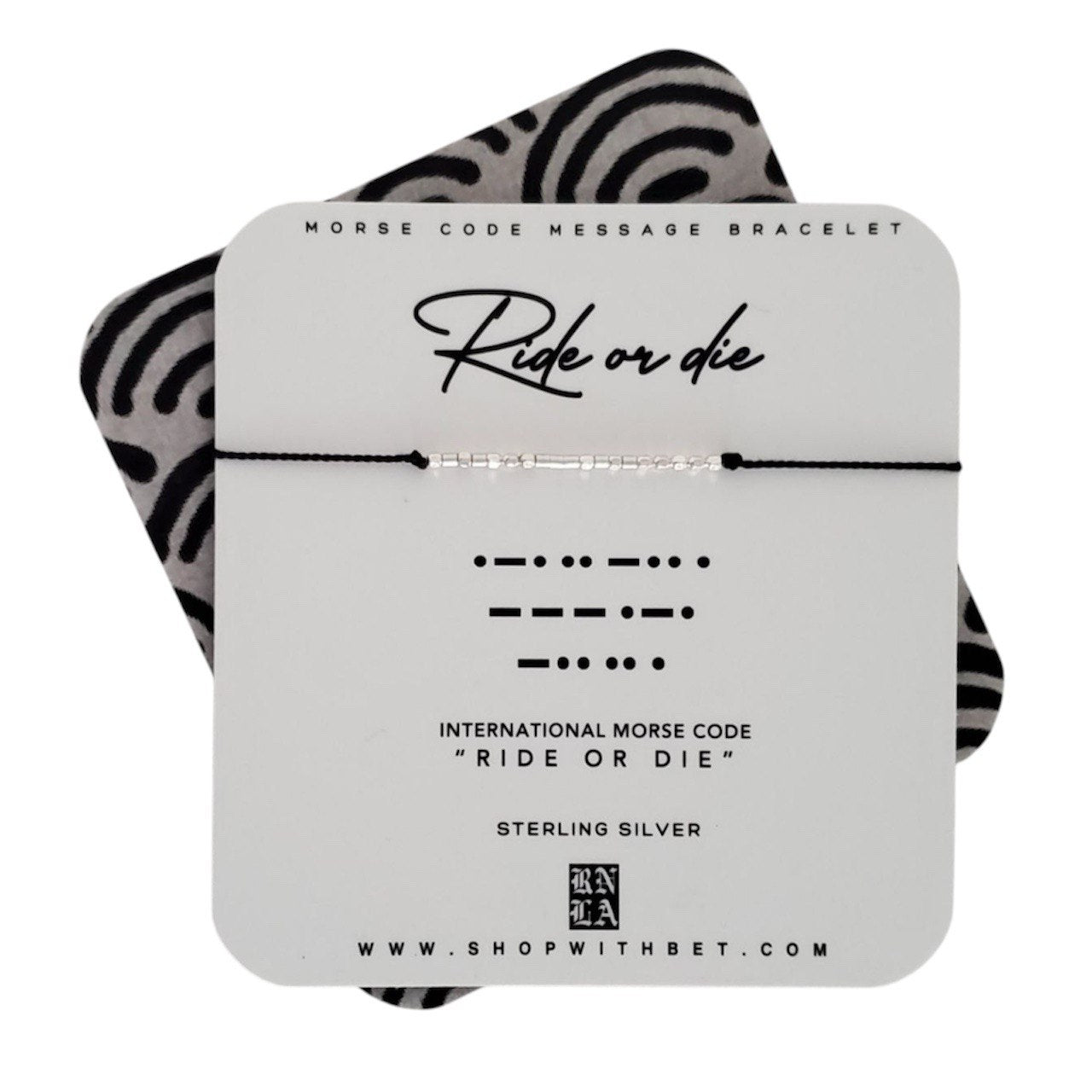 RIDE OR DIE Morse Code Message Bracelet – Shop With BET