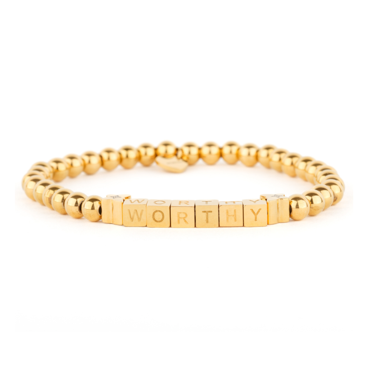 WORTHY Metal Beaded Bracelet - Gold