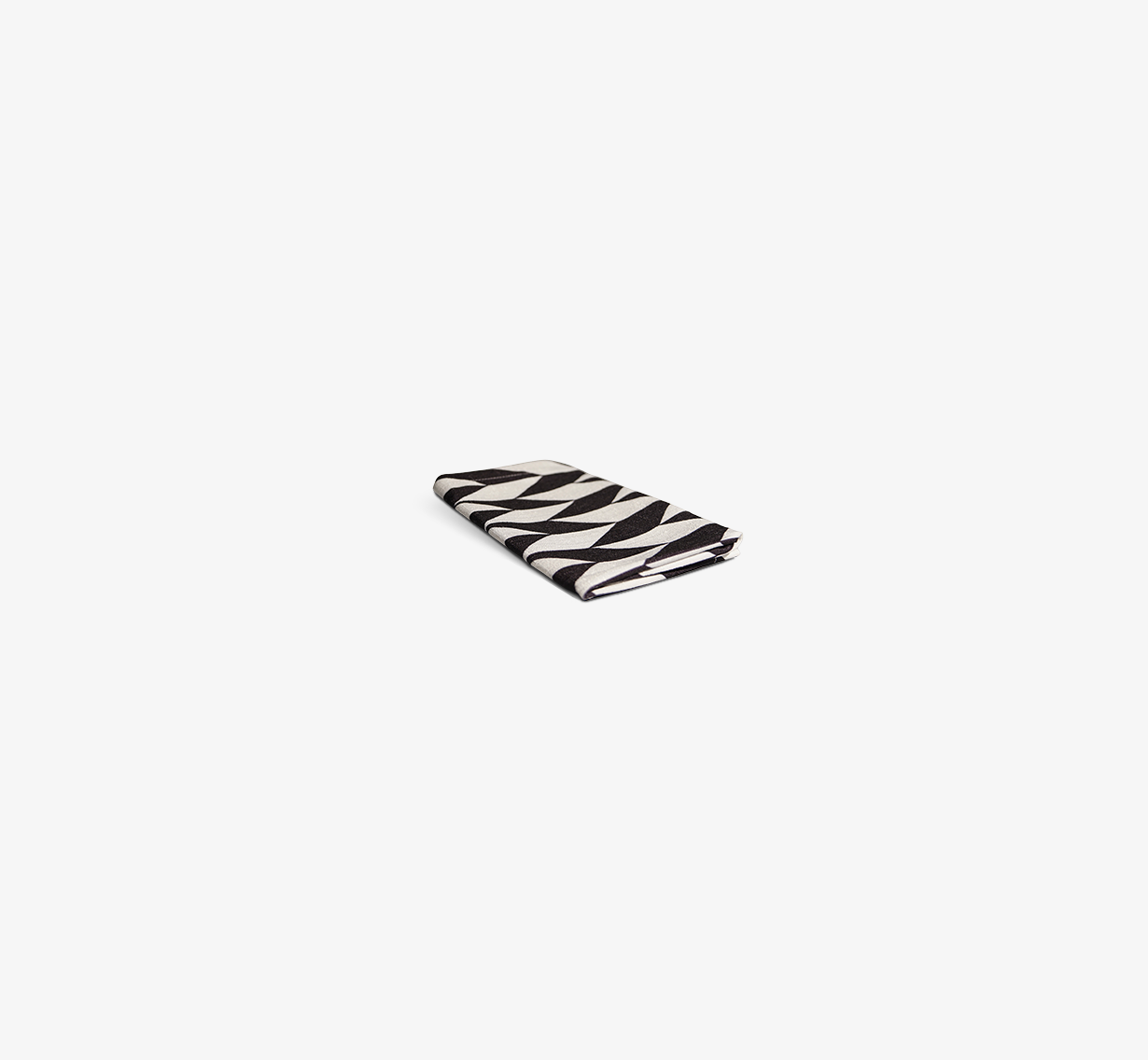 Black & White Chevron Faux Linen Napkin Set of 4