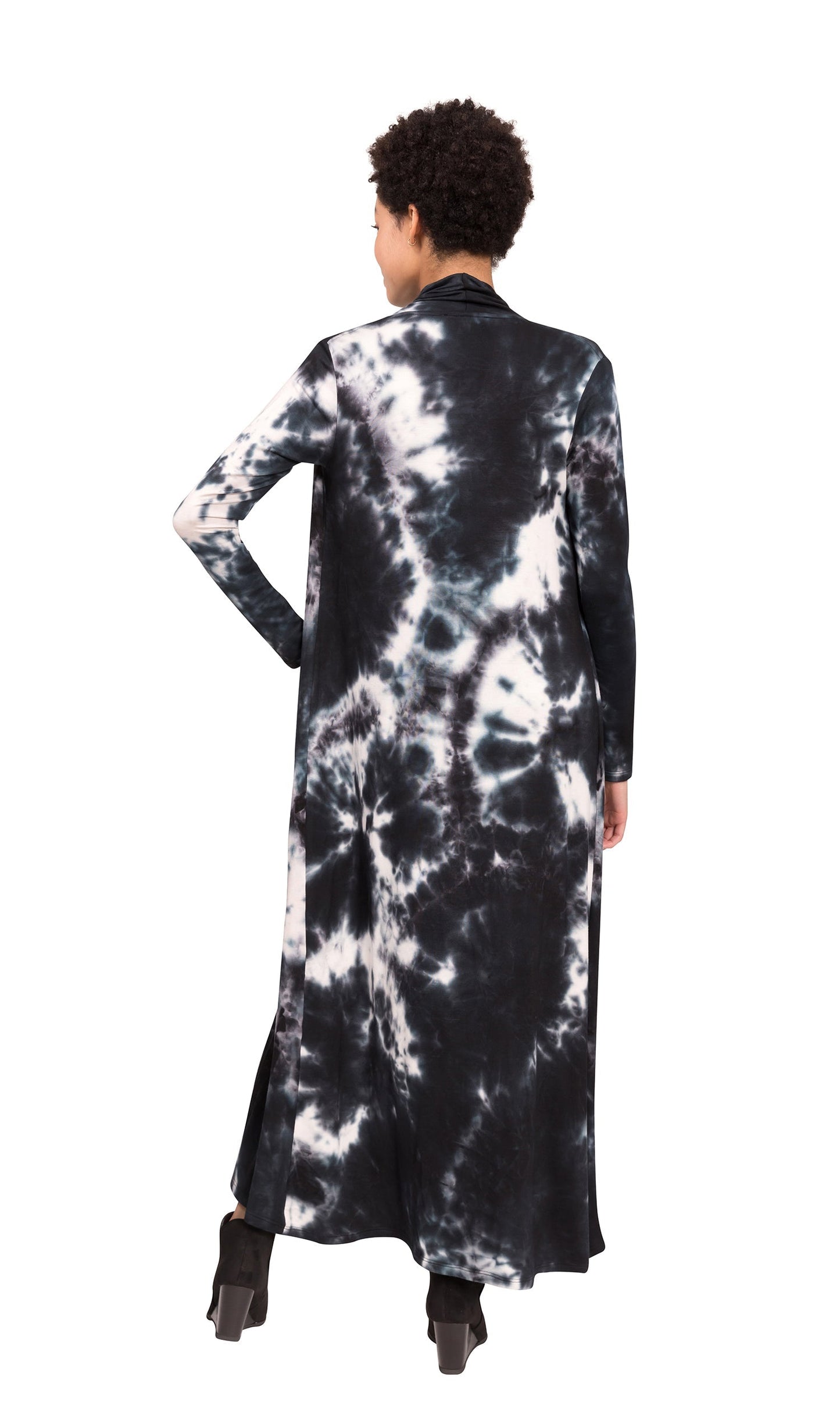 Tonia Duster - Ink and White Tie Dye