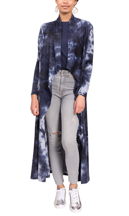 Tonia Duster - Navy Tie Dye