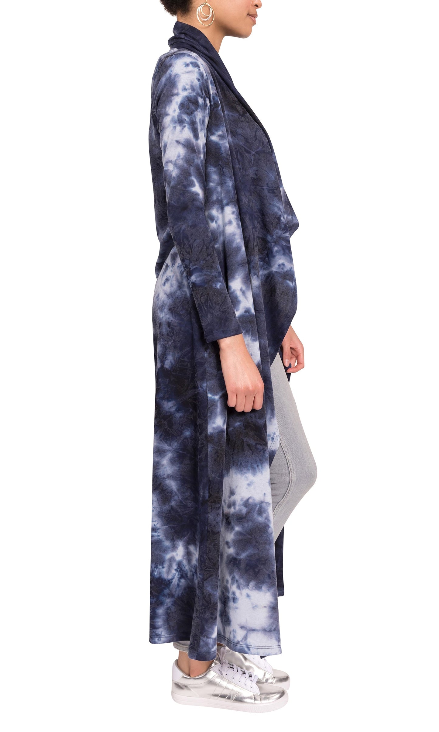 Tonia Duster - Navy Tie Dye