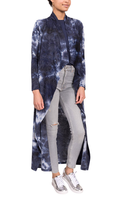 Tonia Duster - Navy Tie Dye