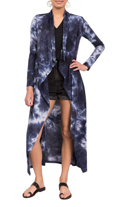 Tonia Duster - Navy Tie Dye