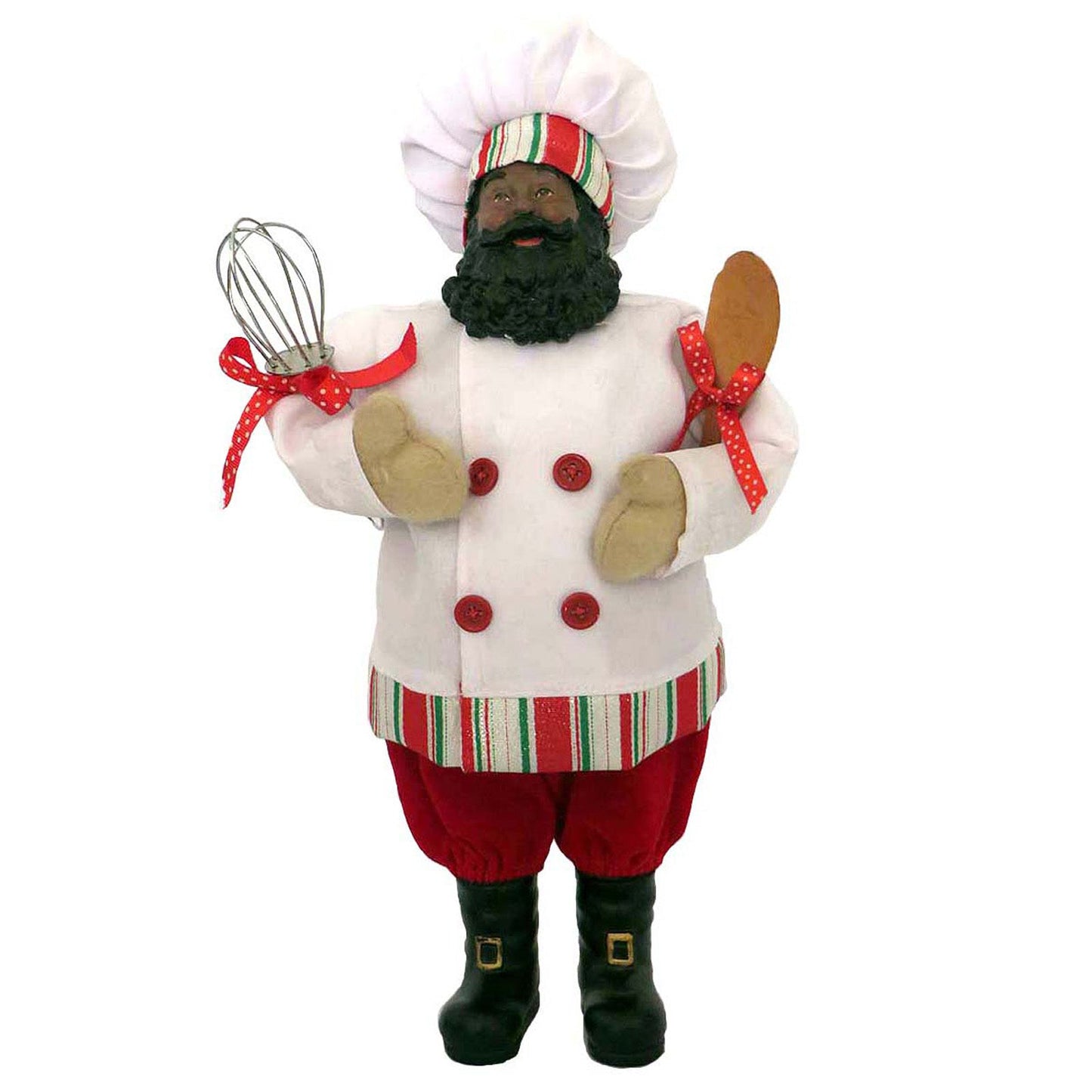 12" Black Baker Santa