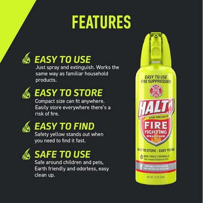 Stop Fire Fast! Fire Fighting Spray Foam (4pk)