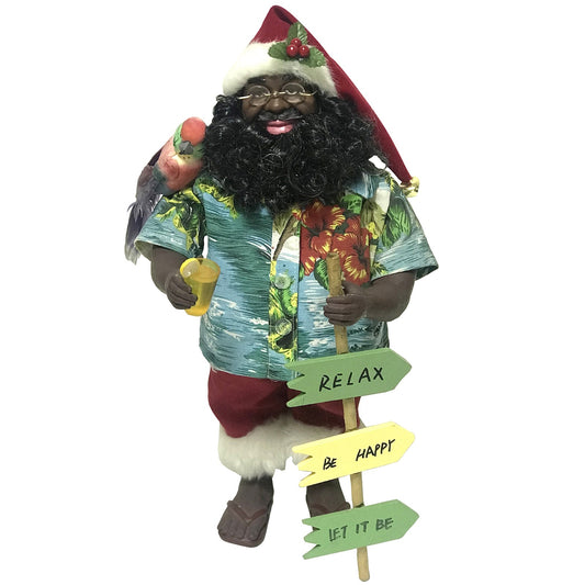 15" Black Beach Claus