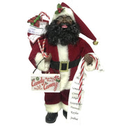 15" Black Candy Cane Claus