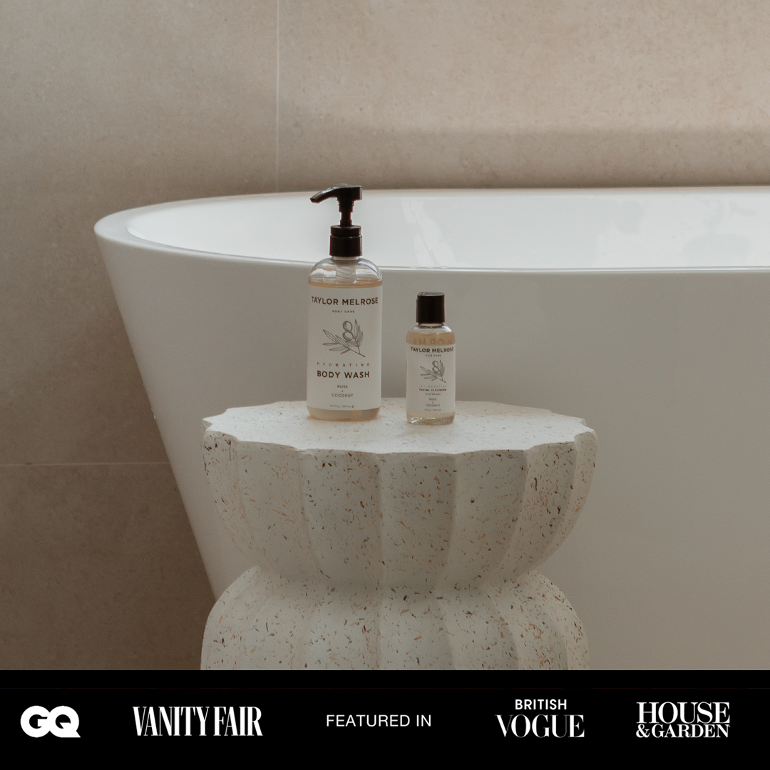 Hydrating Body Wash 16.9 FL Oz - Shea Butter & Pro-Vitamin B5, Genderless, Liquid Soap, shower gel, body care, Rose & Coconut, Paraben-Free, Cruelty-Free, Vegan - Taylor Melrose ®