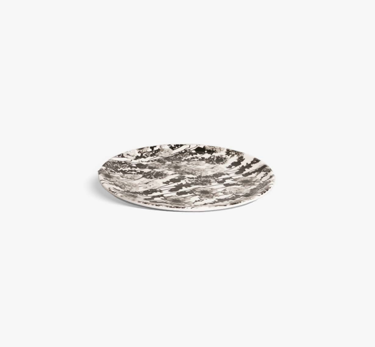 Grayscale Floral Garden Dinner Plate Set of 4