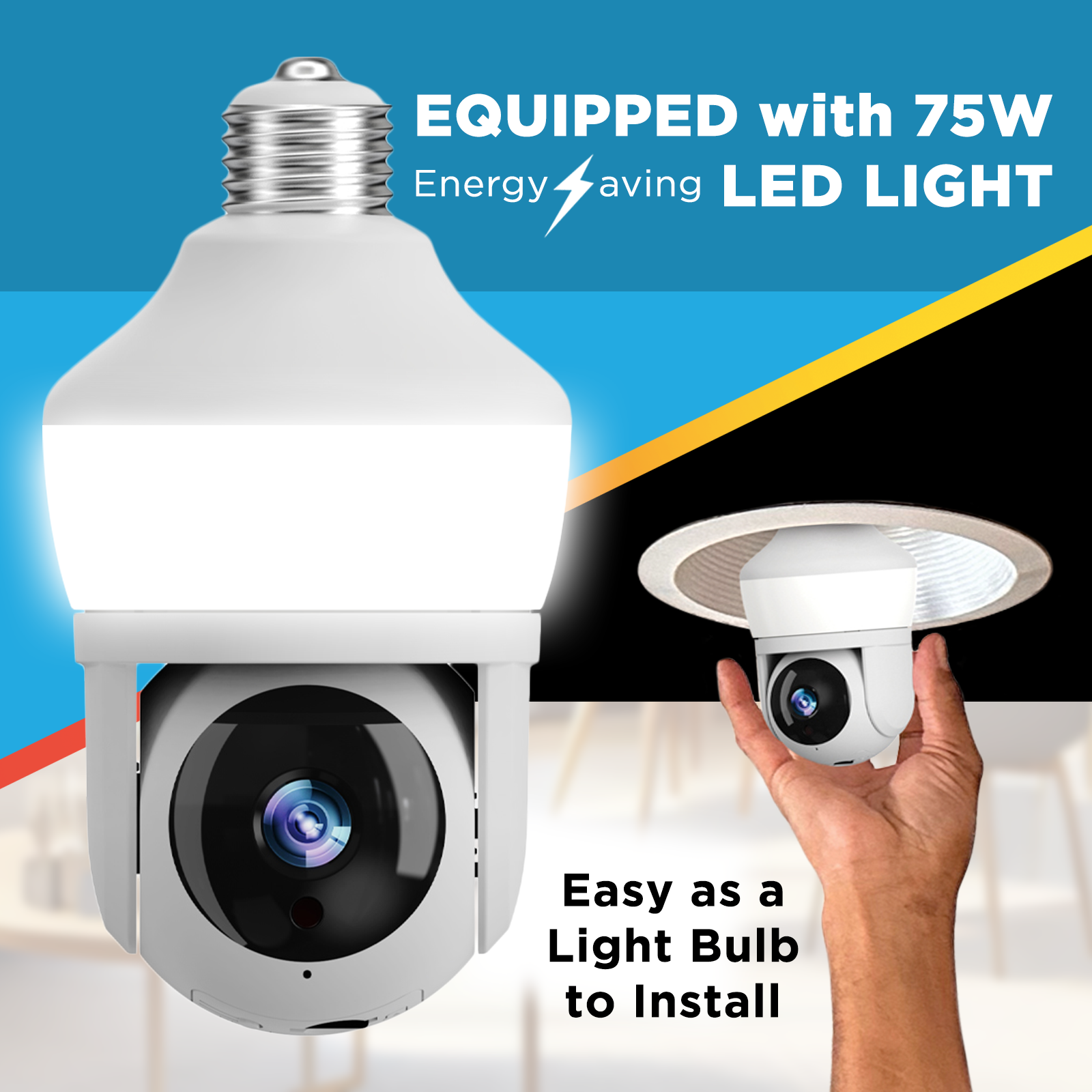 Sight Bulb Pro WiFi® Smart Camera & Light with SD Card