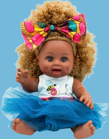 Curly Caramelly Baby Bee Doll