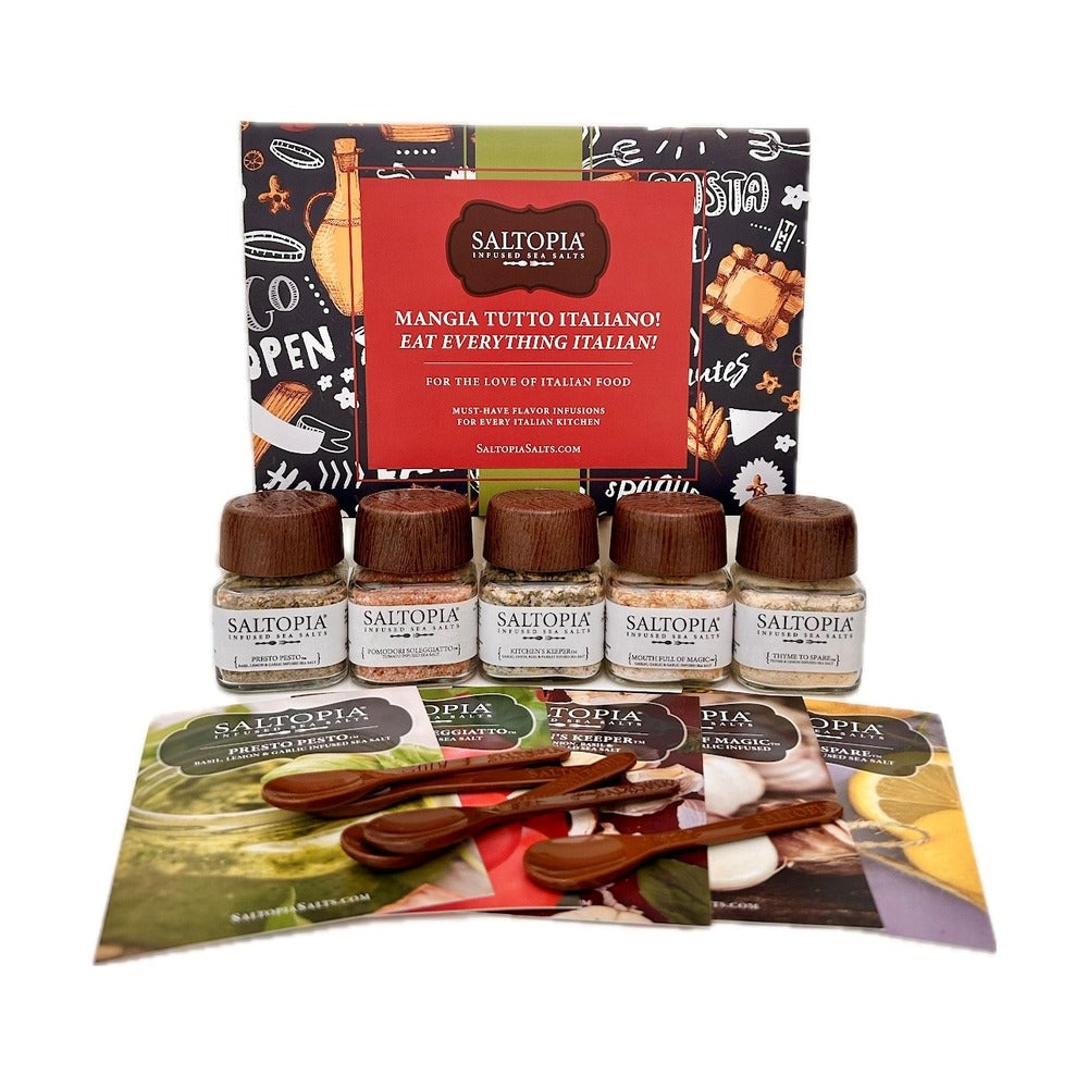 5 Jar Italian Food Lovers Flavored Salts Set