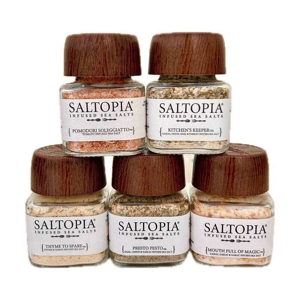 5 Jar Italian Food Lovers Flavored Salts Set