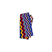 Multicolored Zigzag Faux Linen Napkin Set of 4