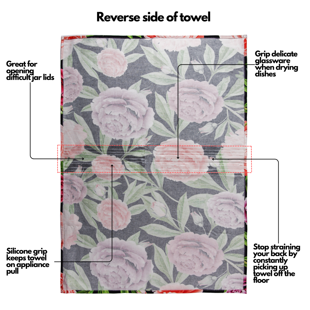 Sage Stripe - Sure Grip Kitchen Towel