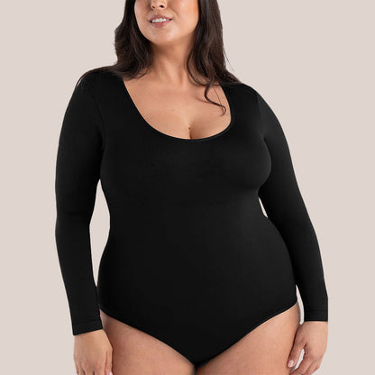 Shapermint Essentials All Day Every Day Long Sleeve Bodysuit