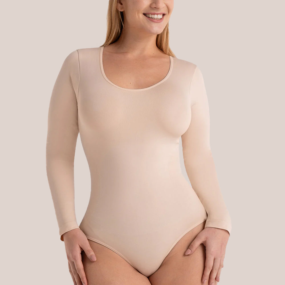 Shapermint Essentials All Day Every Day Long Sleeve Bodysuit