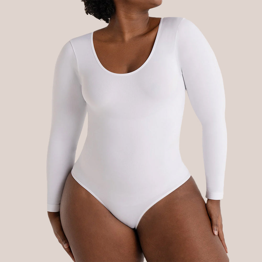 Shapermint Essentials All Day Every Day Long Sleeve Bodysuit