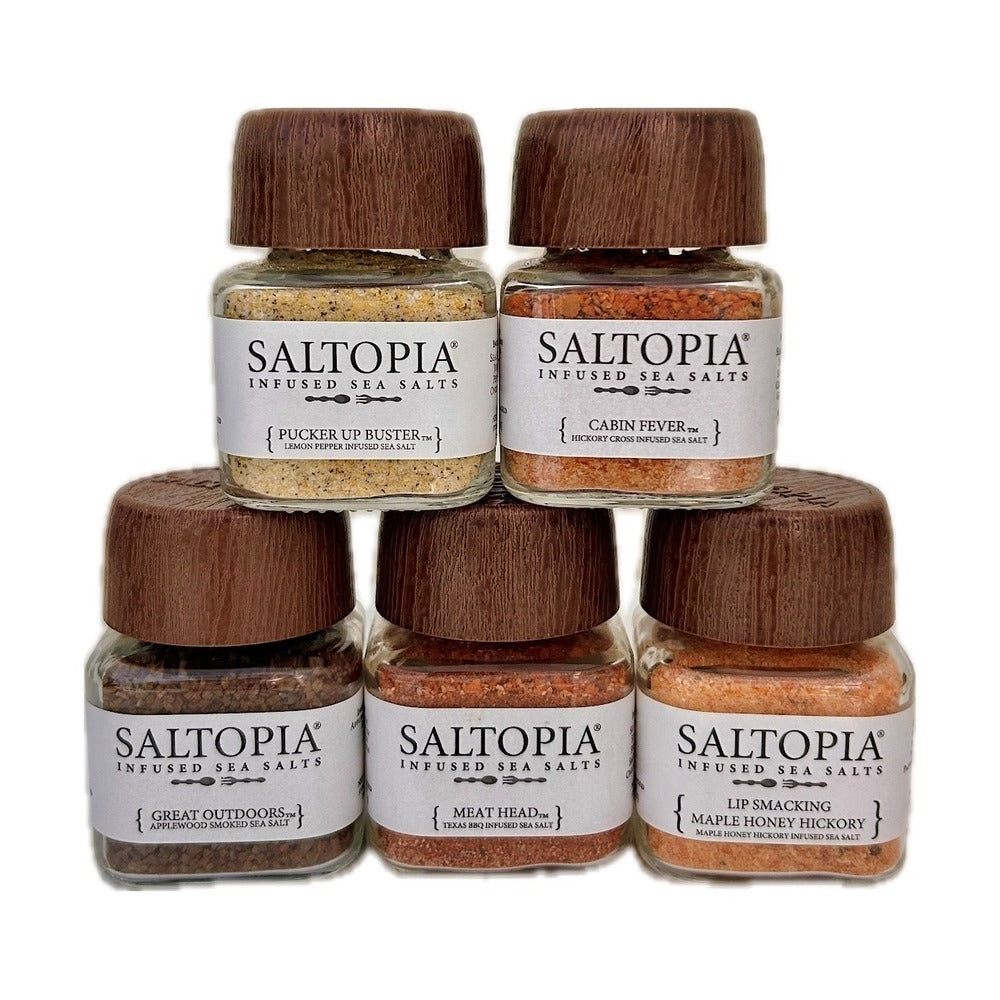 5 Jar Thrills for the Grill BBQ Flavored Salts Set