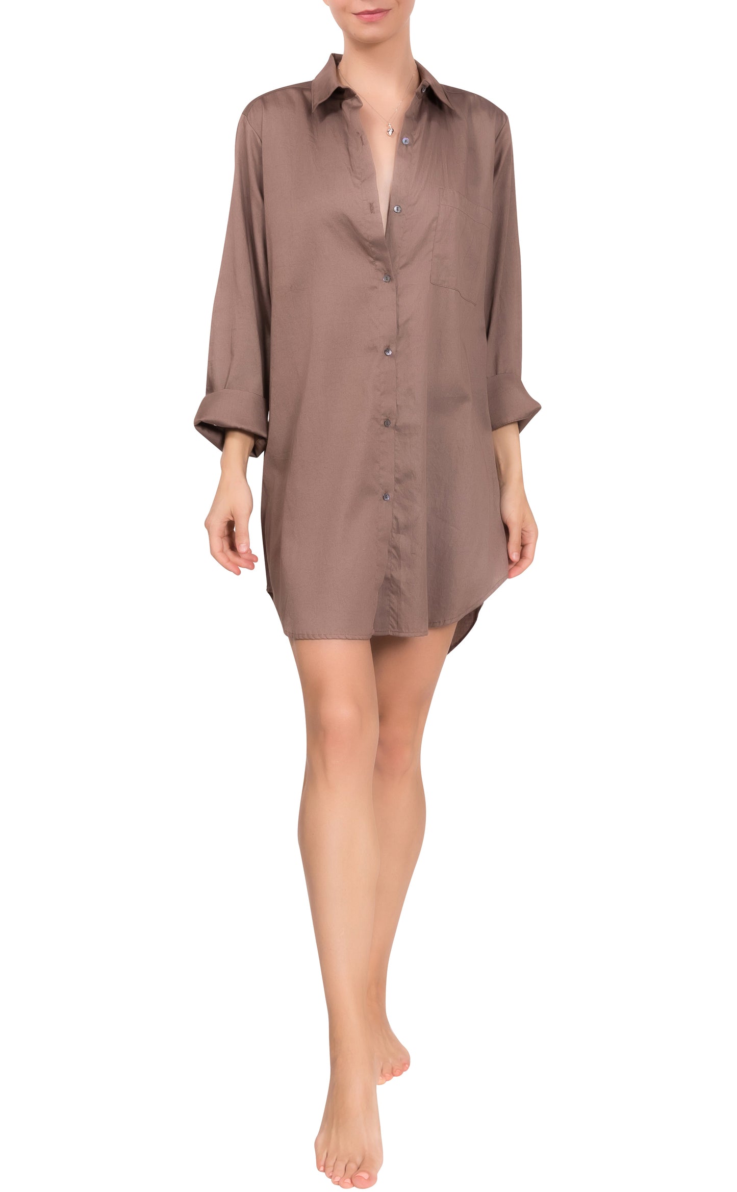 Rick Boyfriend Night Shirt - Cotton Sateen