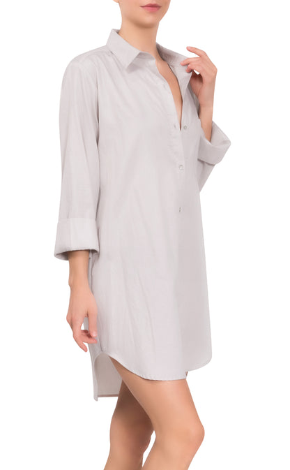 Rick Boyfriend Night Shirt - Cotton Sateen