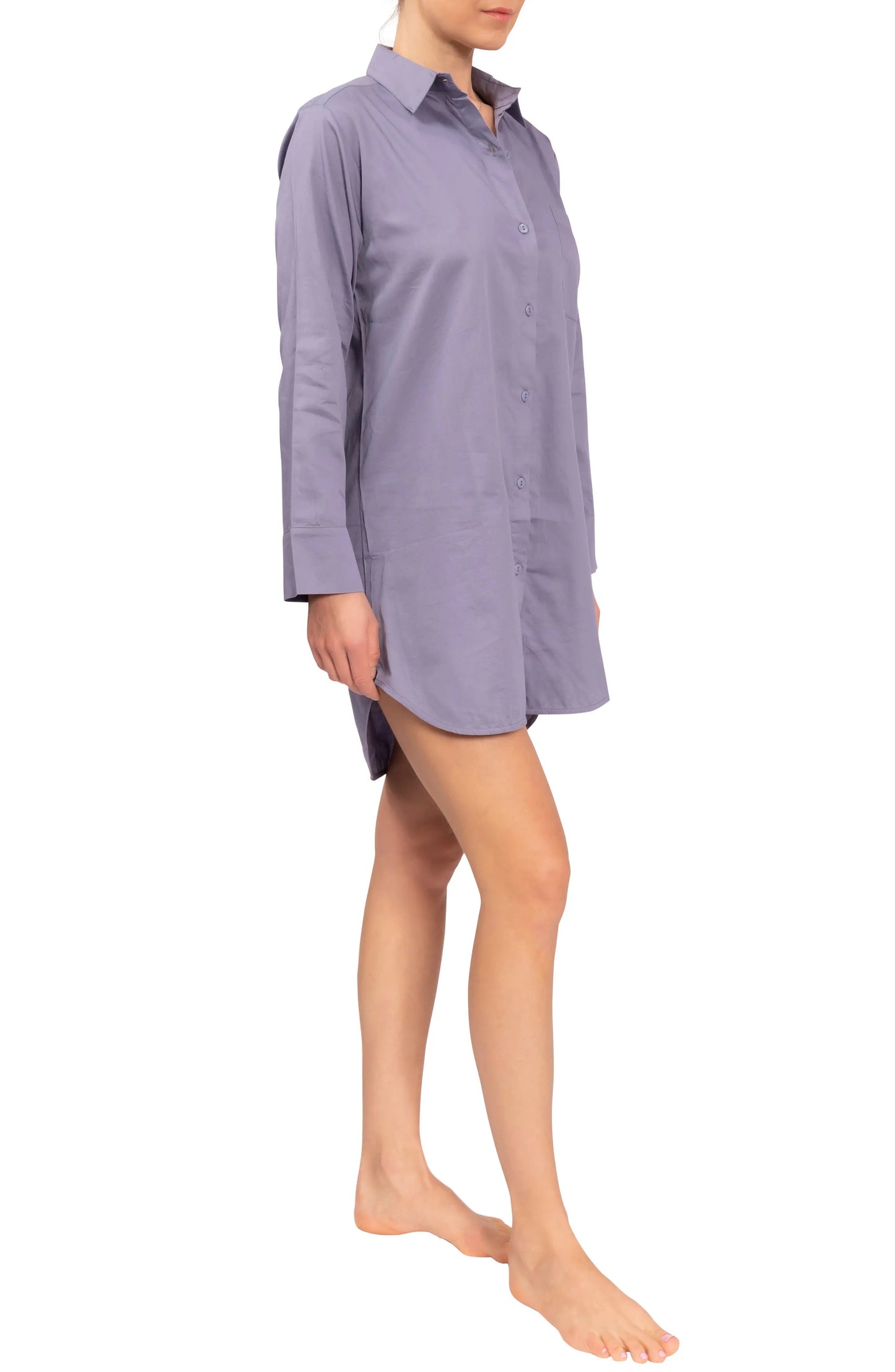 Rick Boyfriend Night Shirt - Cotton Sateen