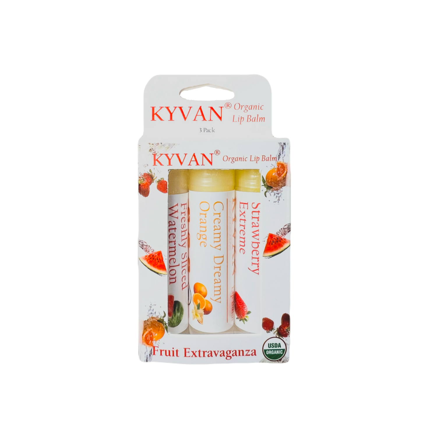 Fruit Extravaganza Lip Balms - Variety 3 Pack