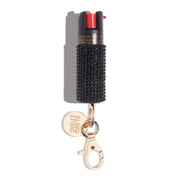 blingsting.com Safety Keychain Black Rhinestone Rhinestones Pepper Sprays