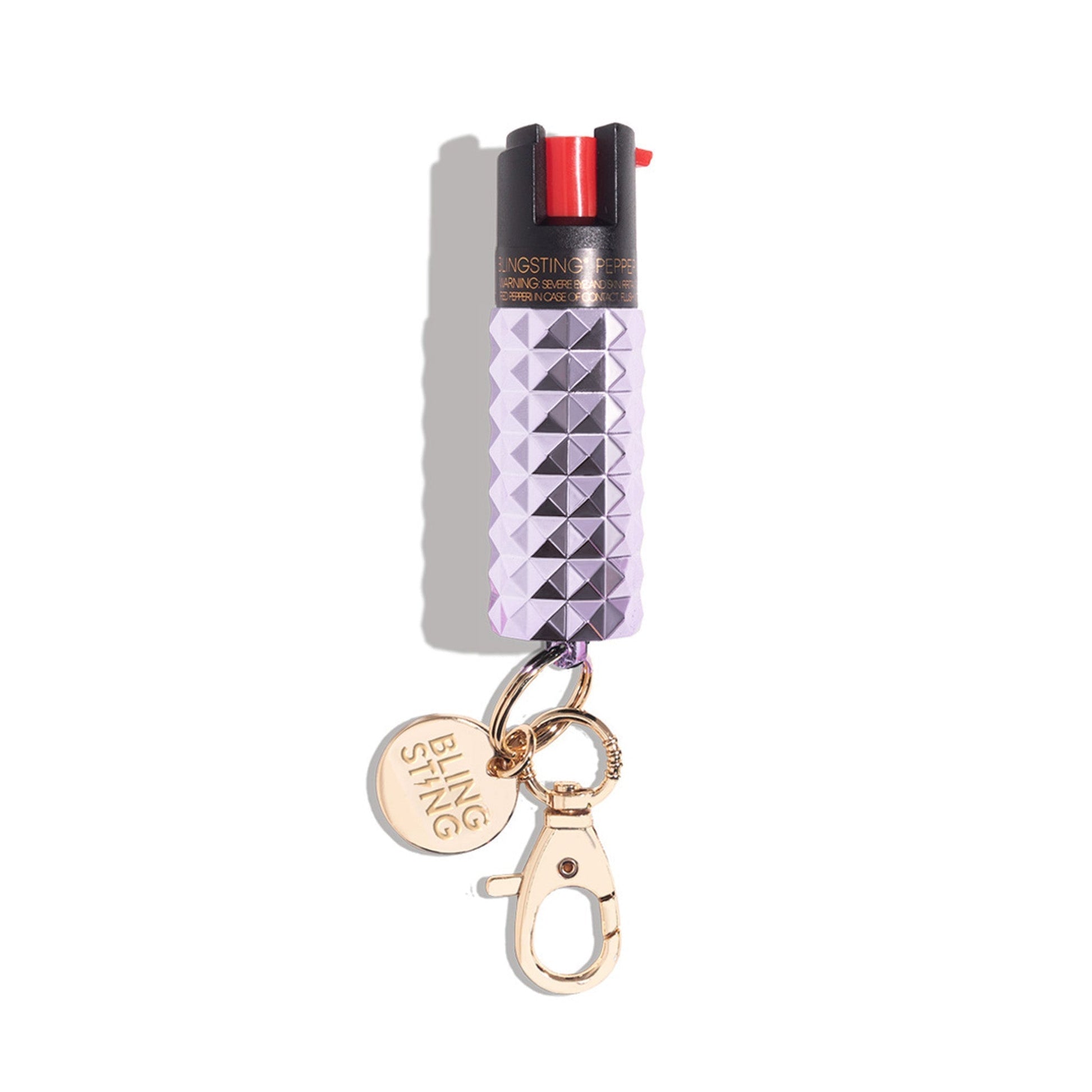 blingsting.com Safety Keychain Lavender Studded Pepper Sprays