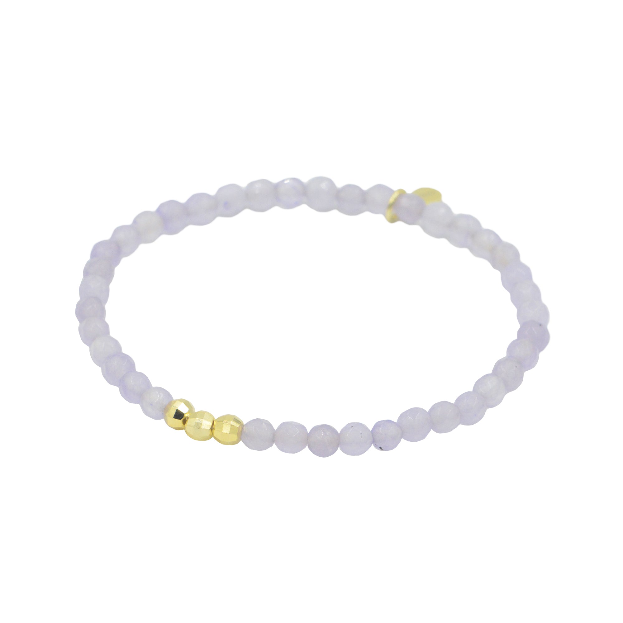 Gemstone Stacking Bracelet - Purple Jade