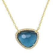 Marina Necklace - London Blue Topaz