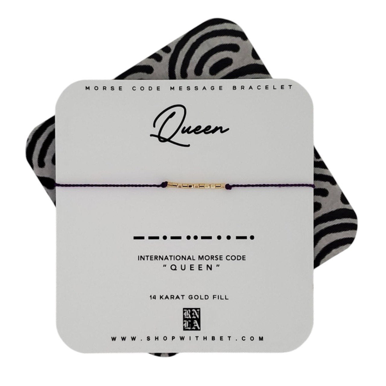 QUEEN Morse Code Message Bracelet