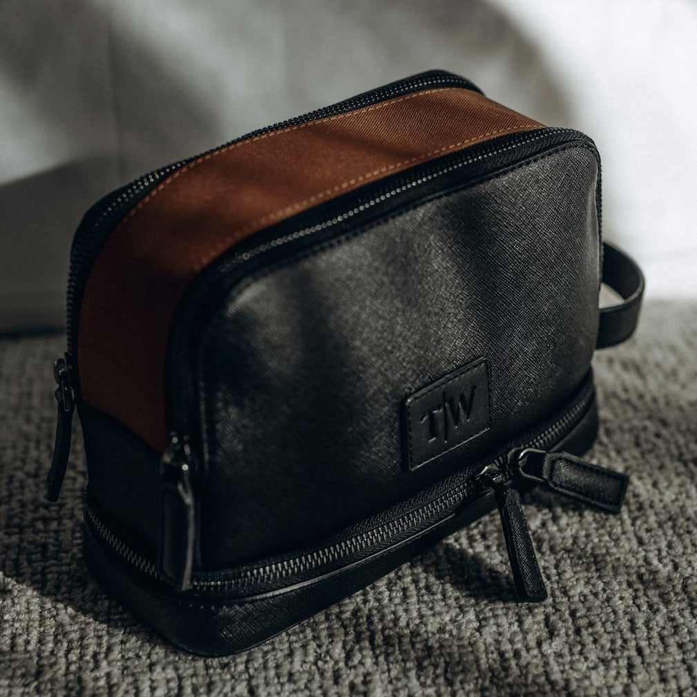 Ginger Brown Toiletry Bag - T|W Premium Handmade Collection